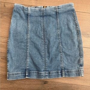Free people denim mini skirt size XS